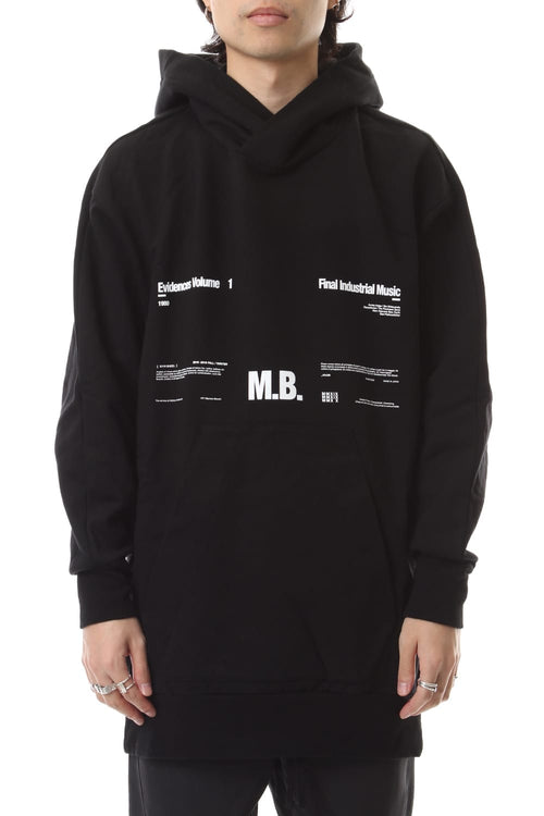 M. B. BIG HOODIE Black - JULIUS