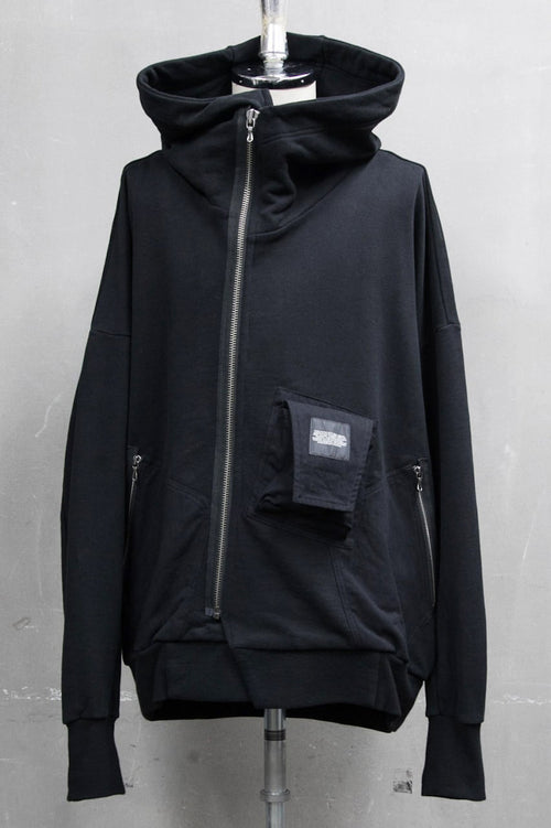 CONTRAST HOODIE Black - JULIUS