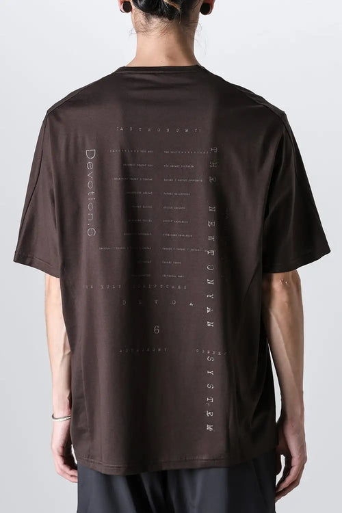 Short sleeve astronomy print A Brown - DEVOA