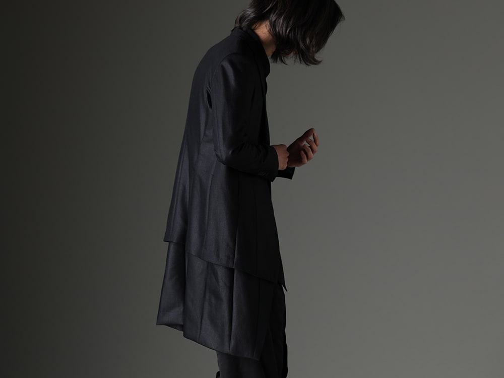 JULIUS 2023-24AW - The back silhouette also has a clean form that makes a beautiful A-line - 839JAM1-S (Waist Part Tailored Jacket) - 2-002