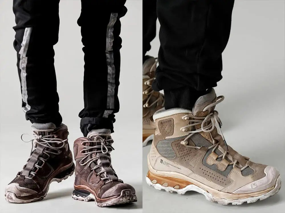 11 BY BORIS BIDJAN SABERI 23-24AW - BORIS BIDJAN SABERI - 23-24AW collection Style #4 - BOOT2-GTX-WH-LR-ALL-DIRTY-GREY-BOOT2 GTX WH/LR/ALL DIRTY GREY - BOOT2-GTX-Gum-BOOT2 Gore-Tex - Gum 4-002