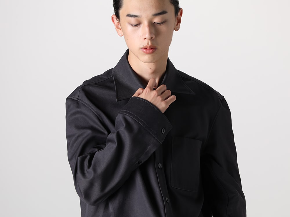 LANVIN 2023-24AW - New brand LANVIN has started to deliver 2023-24AW collection!Now available for both in-store and mail-order sales! - RM-SI0026-5793-H23 (Twisted cocoon overshirt) - 1-013