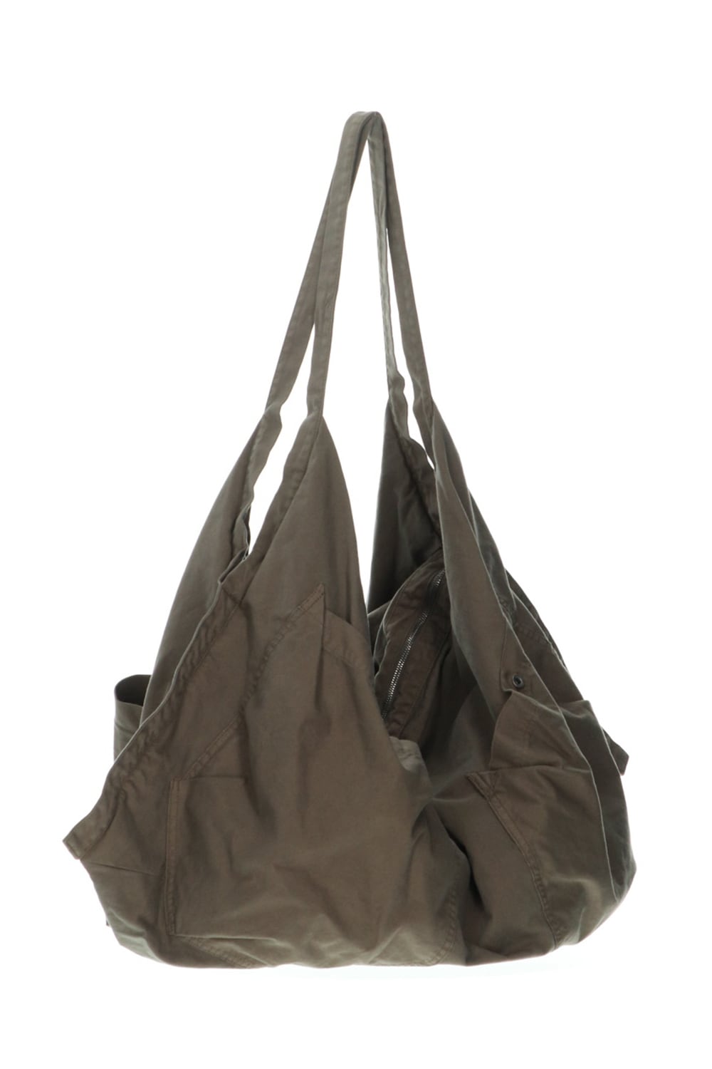 737BGU4-KHAKI | COTTON TWILL SACOCHE BAG KHAKI 