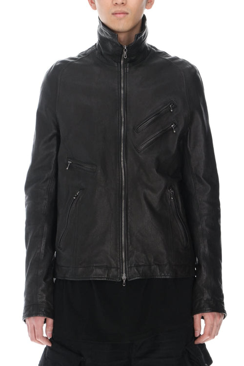 Jutneck Leather Blouson - JULIUS