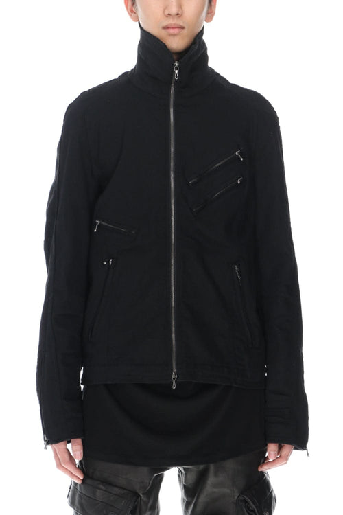 Jutneck Denim Blouson Black - JULIUS