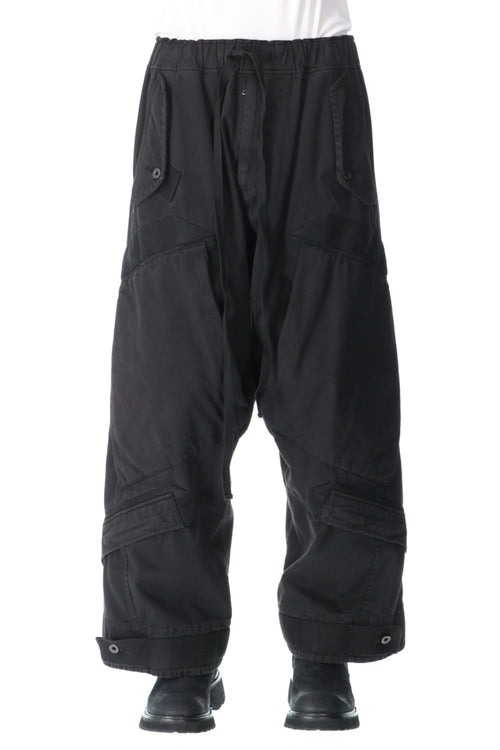 Multi strap Baggy pants Black - JULIUS