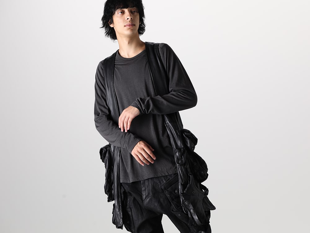 ユリウス 2023-24AW - JULIUS(ユリウス) 2023-24AWコレクションより第7弾目のアイテムがデリバリー！只今より店頭・通販共に販売開始！ - 839VEM1(ガスマスク ラムレザーベスト) - 1-002