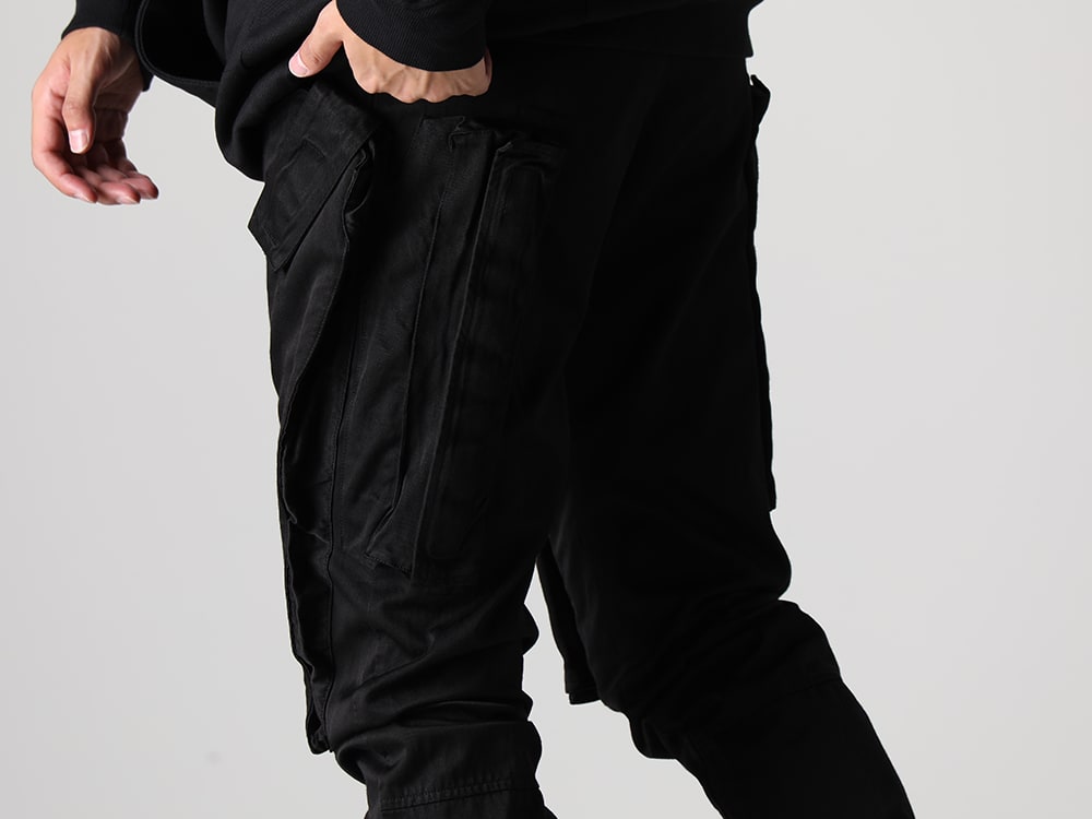 JULUUS 2023-24AW - JULIUS 7th item from the 2023-24AW collection has been delivered! Now on sale in stores and mail order! - 837PAM13(Tactical Skinny Pants Black) - 3-005