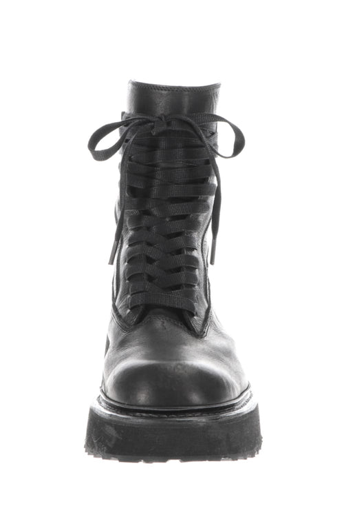 Back zip Lace up Boots - JULIUS