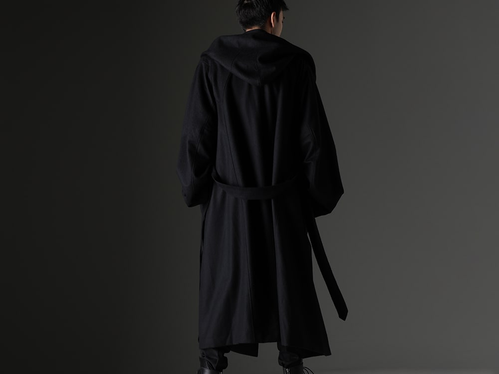 JULIUS 2023-24AW - Melton wool combines practicality and luxury - 837COM2(Warp Knit Melton Oversized Coat) - 2-003