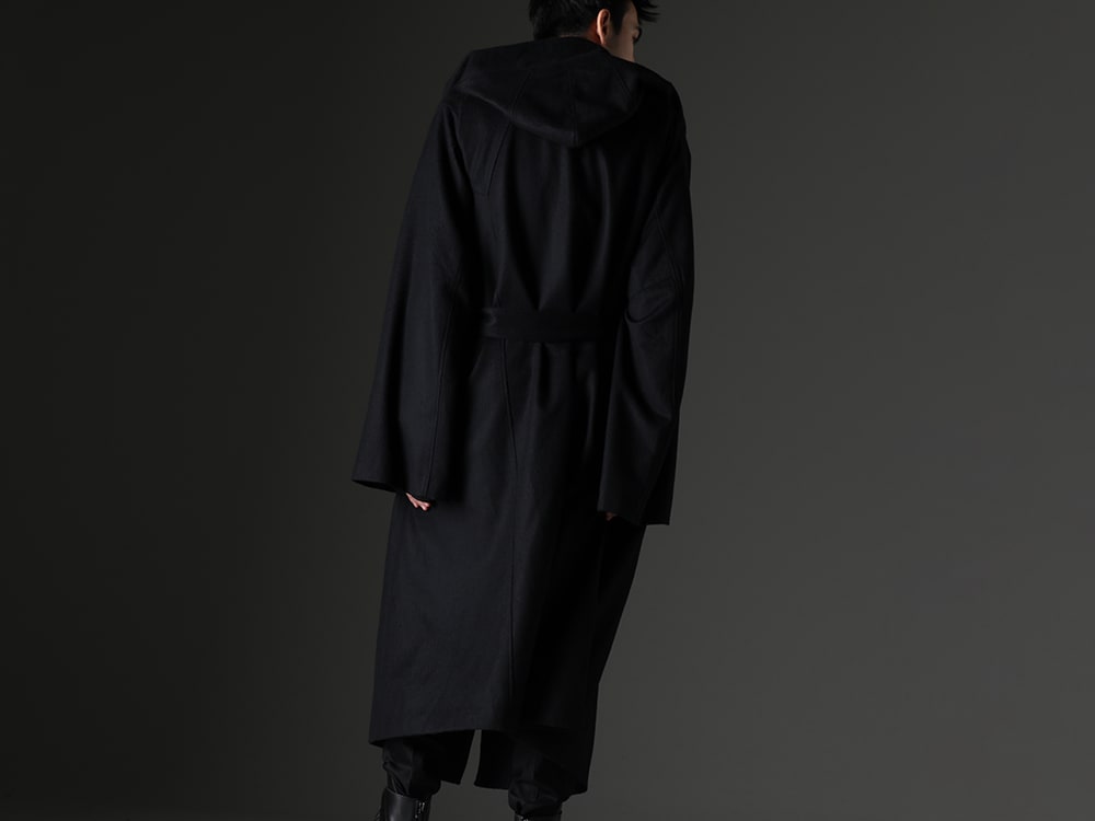 JULIUS 2023-24AW - Melton wool combines practicality and luxury - 837COM2(Warp Knit Melton Oversized Coat) - 2-010