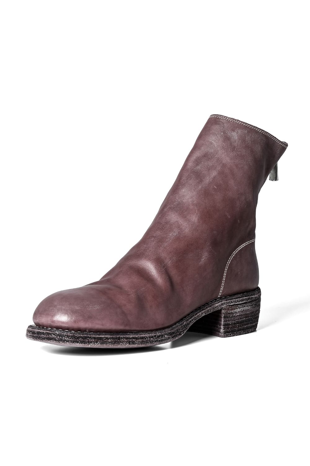 Short Back Zip Boots - Horse Full Grain Leather CO149T - 796Z