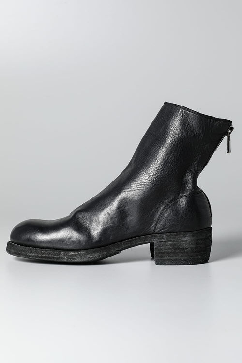 ショートバックジップブーツ - ソフトホースフルグレインレザー - 796Z - Guidi