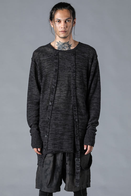 Linen Knit W-Open Cardigan - D.HYGEN