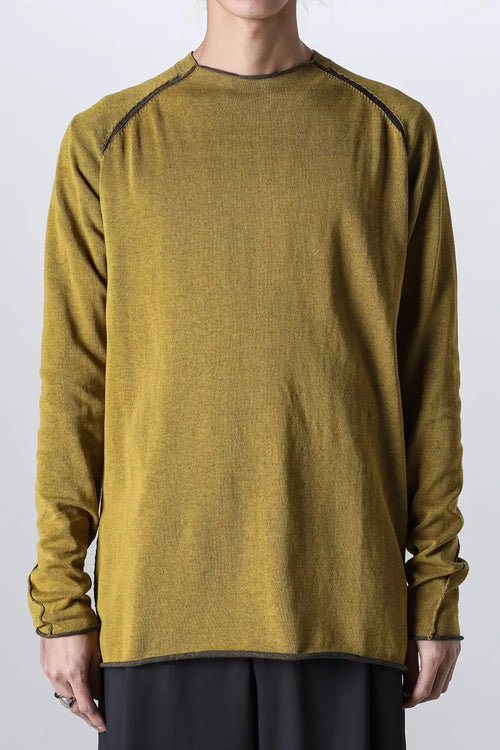 Long sleeve High twist cotton Yellow - DEVOA