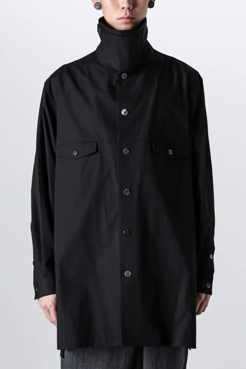 Chin Flap Paneled Blouse - Y's for men