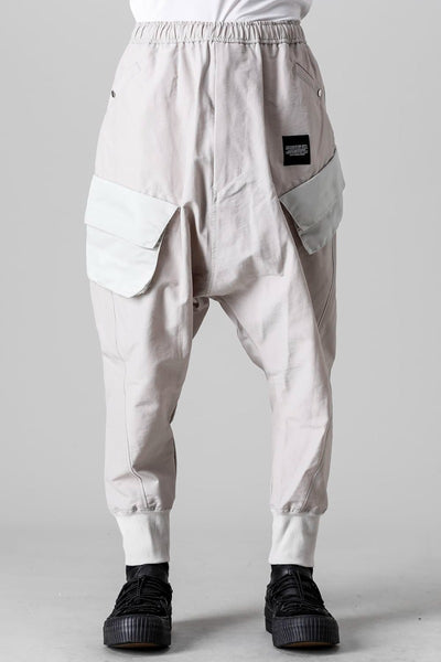 Cotton Sweat Sarrouel Pants Light Gray - JULIUS