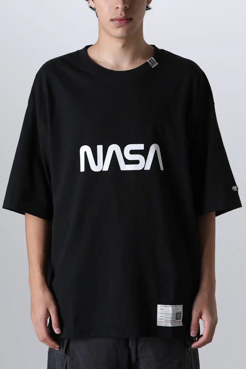 NASA プリント Tシャツ ブラック - MIHARAYASUHIRO - ミハラヤスヒロ