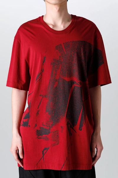 Printed Regular T-shirt Red - JULIUS