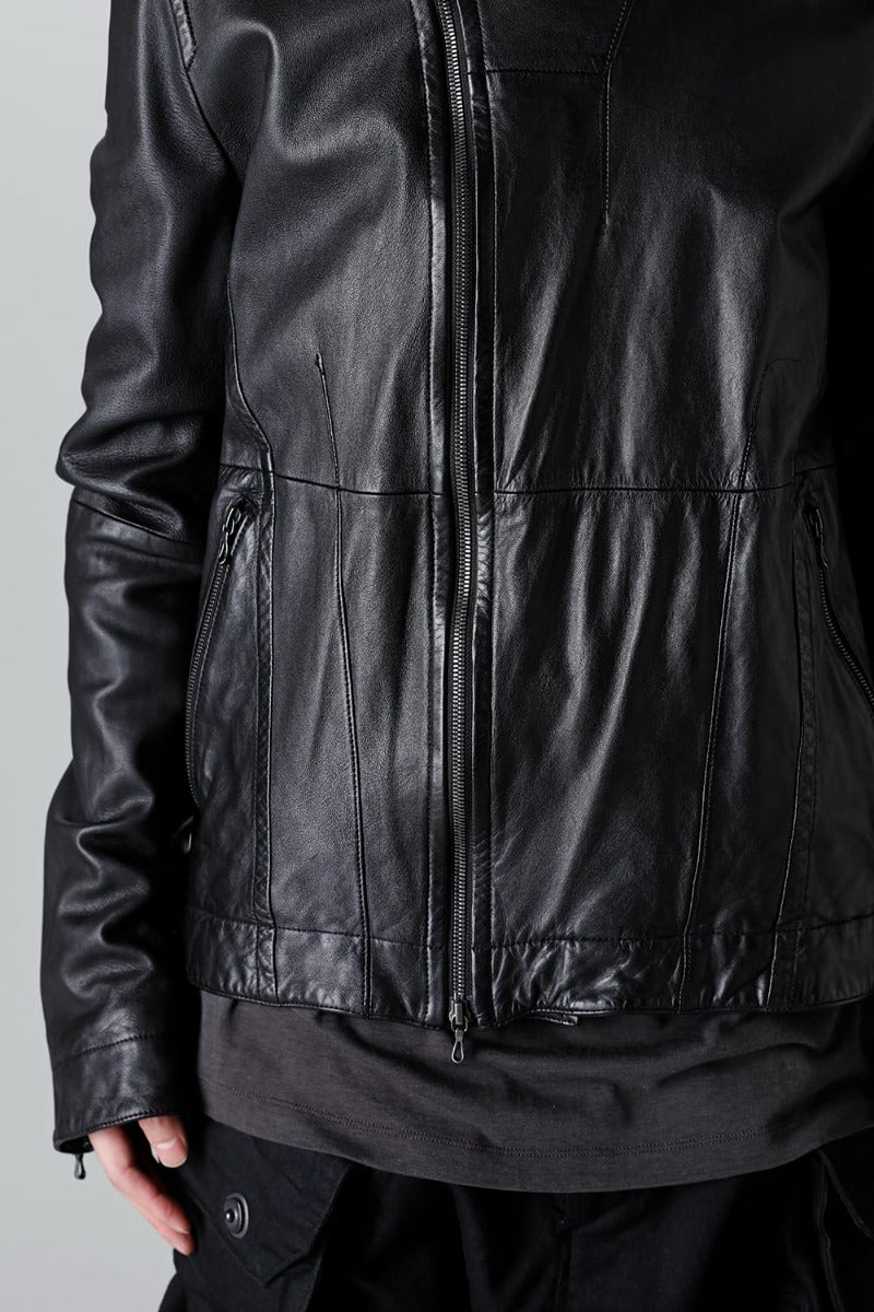 839BLM2 | Jutneck W Lamb Leather Jacket | JULIUS | Online Store 