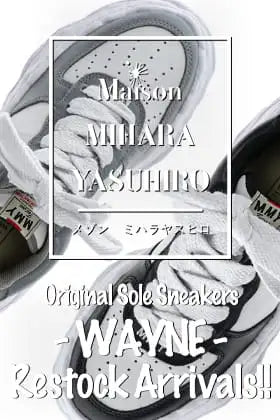 [Arrival information] Maison MIHARAYASUHIRO's WAYNE leather low-cut sneakers released!