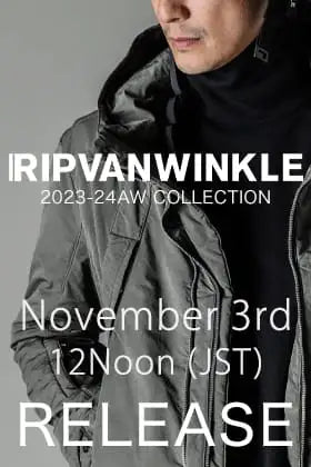 [Release Notice] RIPVANWINKLE 2023AW Mountain Parka will be available from 12:00 PM on November 3rd JPT!
