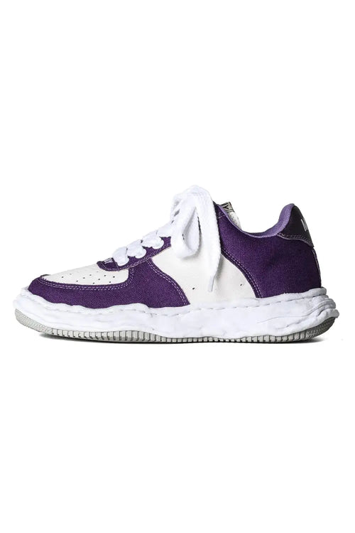 WAYNE Original sole Canvas Low-Cut sneakers Purple/White - MIHARAYASUHIRO