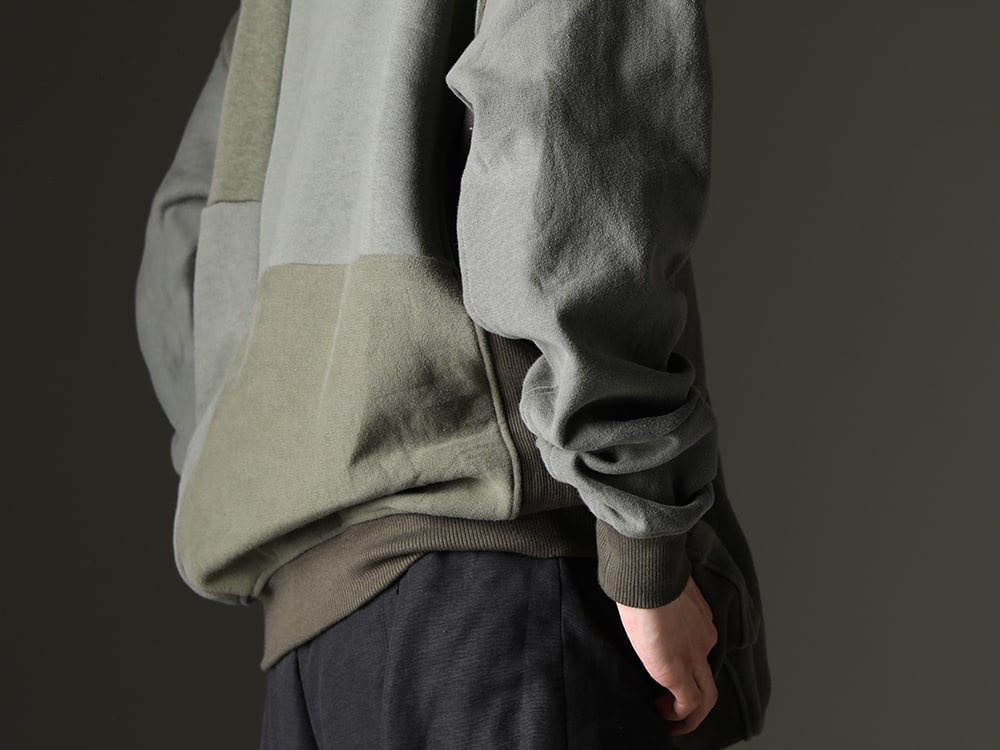 インク 2023-24AW - 不朽の名作を参考に製作されたアイテム - ink23-04-Khaki(ミリタリー リバーススウェット カーキ) - 3-007