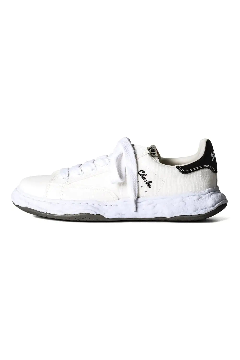 Miharayasuhiro White & Black Sculptural Sneakers