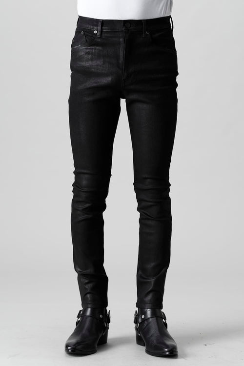 Black coating JUSTIN Denim pants - GalaabenD