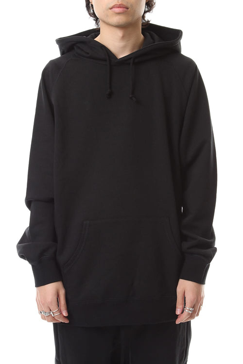 Middle fleece hoodie Black - GalaabenD