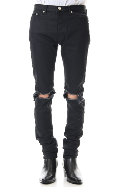 Knee Crushed Pants (Black) - GalaabenD