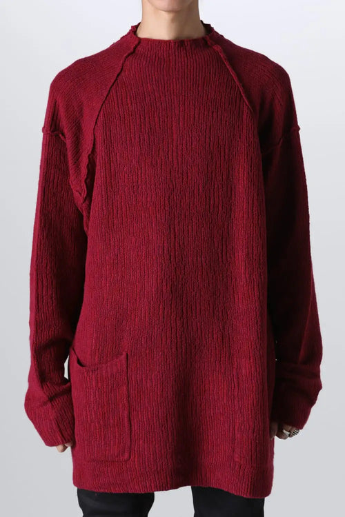 Cotton/Cashmere Sweater Crimson - The Viridi-anne