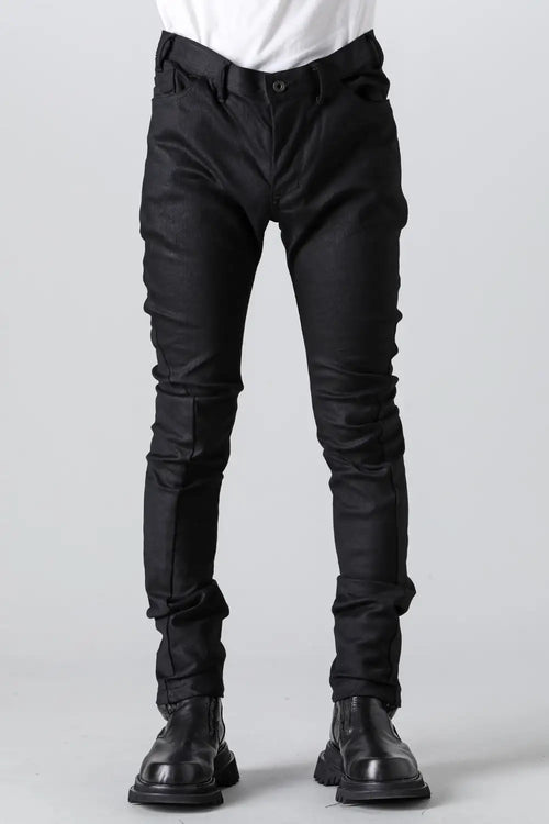 10.5oz Stretch Denim Skinny Pants Black - JULIUS