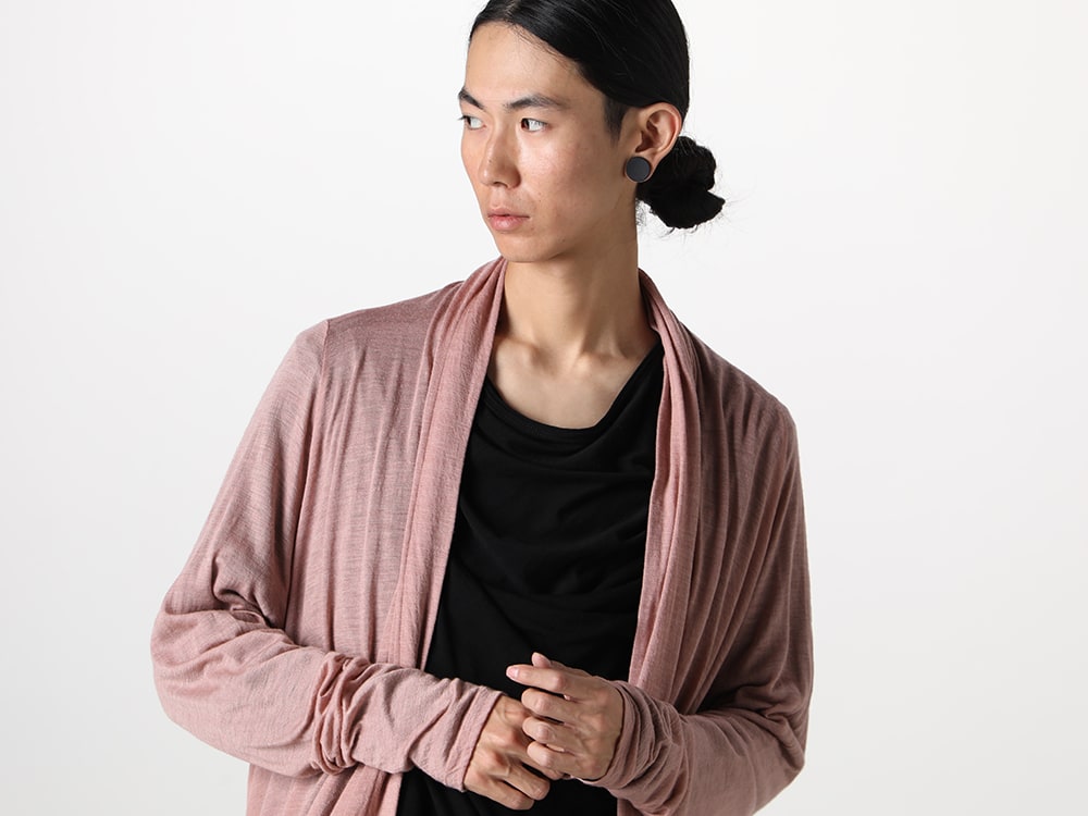 JULIUS 2023-24AW - Restocked items from the JULIUS 2023-24AW Collection have arrived! - 837CUM3-Pink(Draped Long cardigan Pink) - 2-011