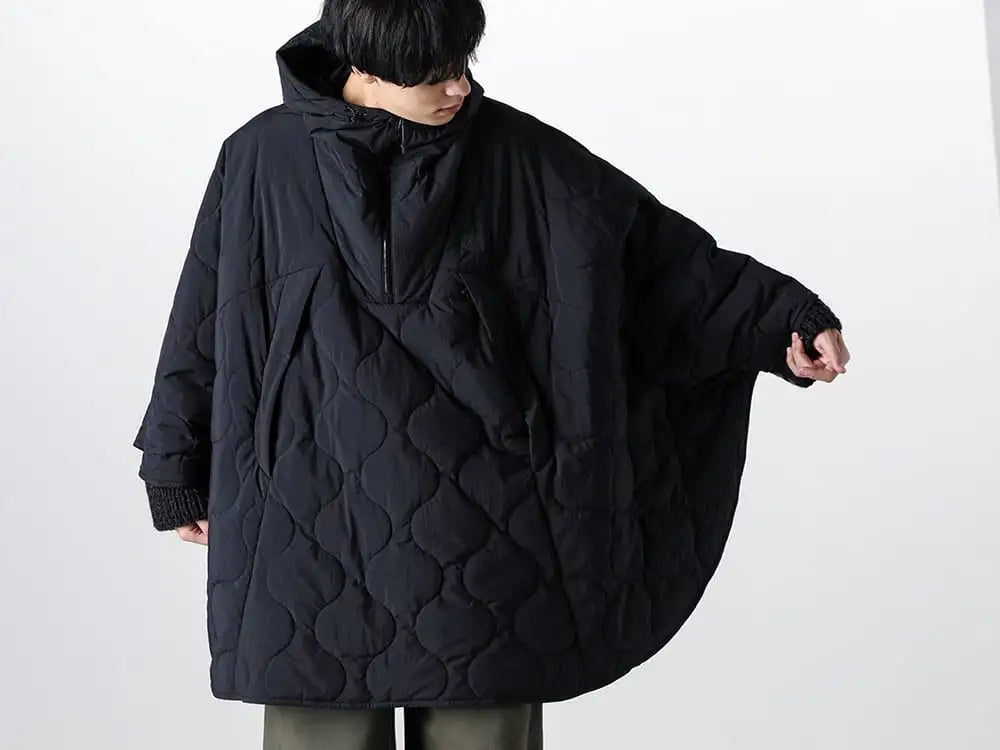 LANTERN 23-24AW - The Convenient Heating Poncho to Keep You Warm and Protected from Rain and Wind! - MNA-LAN-PO01-Black - Heating Poncho Black 2-004