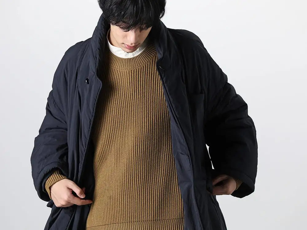 Maison Margiela - メゾン マルジェラ 23-24AW - 見出し2 - S51AA0323 - コート - O16KN1-Moss-Green - ニット　クルーネック モスグリーン Anthracite - O16SRT1-WCC - ベーシックシャツ ウィンクルコットンクロス キナリ 2-006