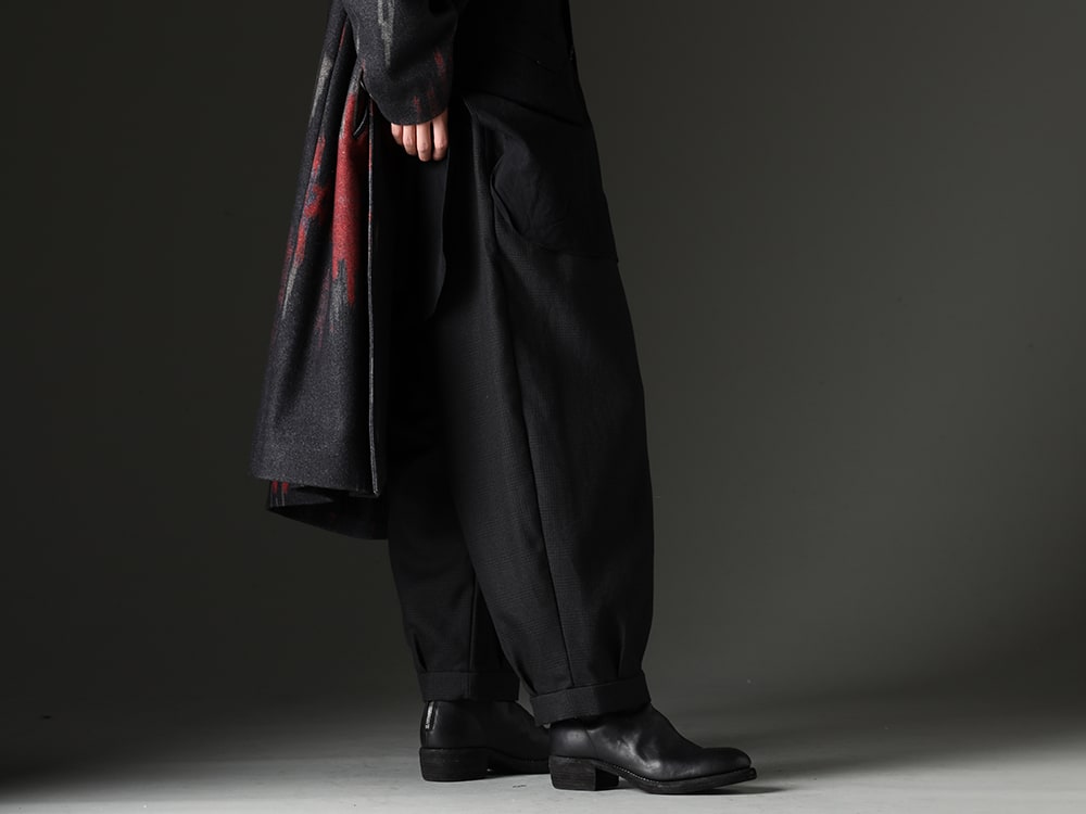 KLASICA / Guidi 2023-24AW - Seemingly simple yet meticulously crafted pants - 23C-TRS-060-GOSSE-GL(Tucked x2 Trousers GOSSE) 788ZX(Back Zip Boots Double Sole Wide Model  - Horse Full Grain Leather) - 3-002