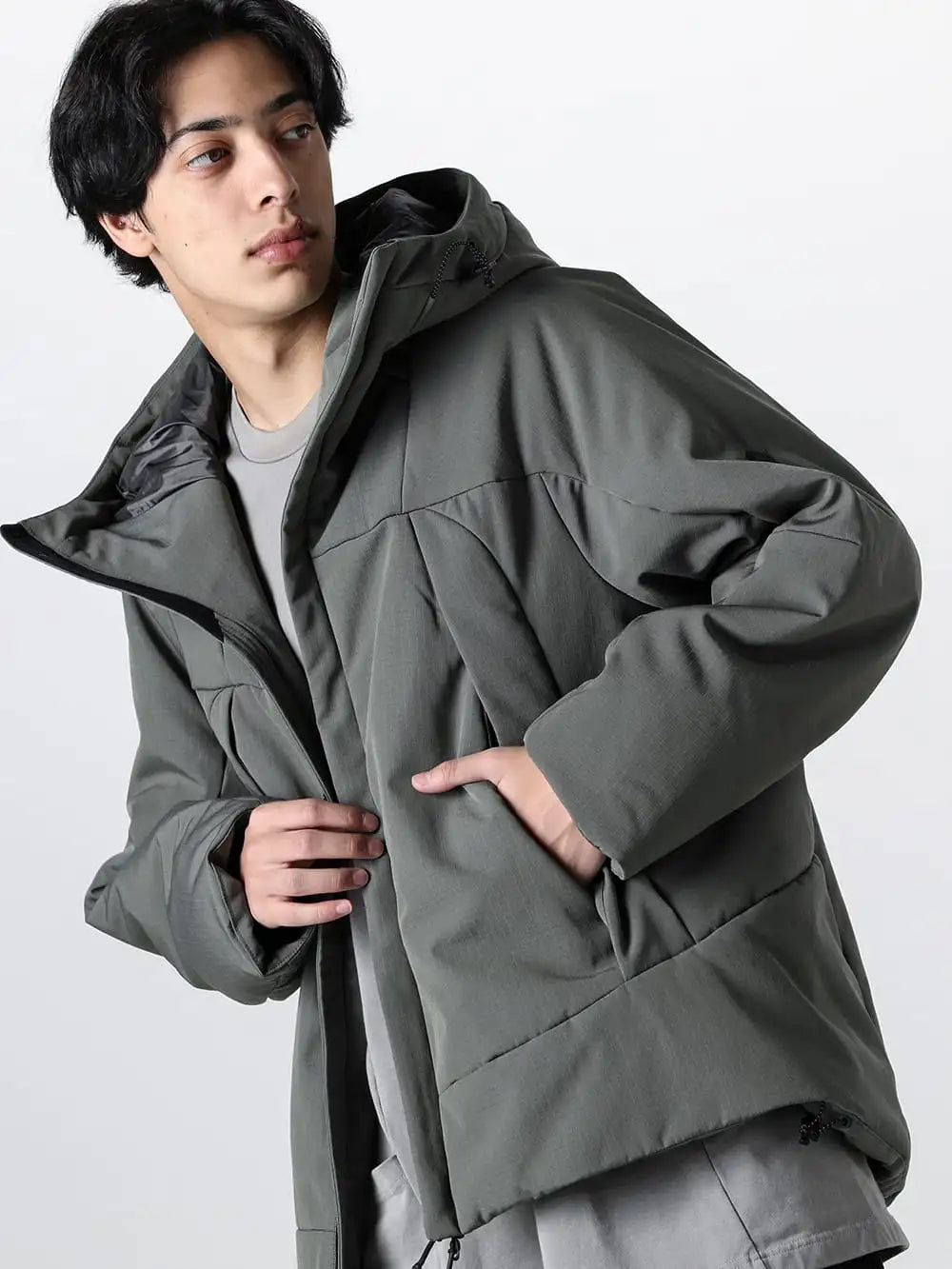 LANTERN -  23-24AW  - 画像の詳細(Styling全体の詳細) 見出し2 - MNA-LAN-06-Foliage - Heating Hooded Blouson Foliage 2-001