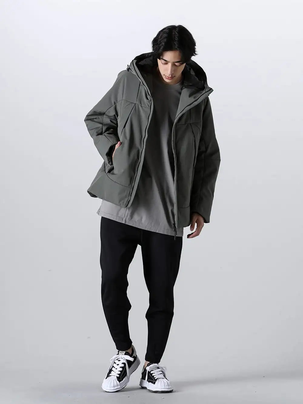 LANTERN -  23-24AW - MNA-LAN-06-Foliage - Heating Hooded Blouson Foliage - RB-526 - Track Jersey Pants
 - A08FW735-Black - BLAKEY Original sole canvas Low-cut sneakers Black 4-001