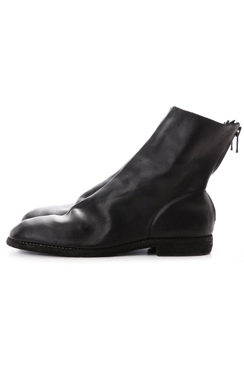 Back Zip Boots Single Sole - Horse Full Grain - 986MS - Guidi