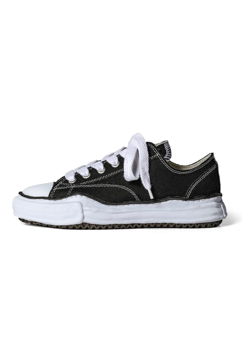 PETERSON Canvas Low Cut Sneaker Black - MIHARAYASUHIRO