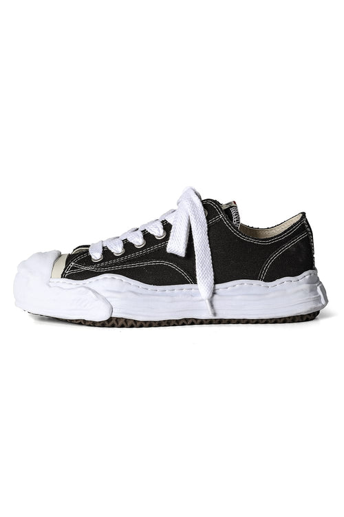 HANK Original sole Toe cap sneaker LOW canvas Black - MIHARAYASUHIRO