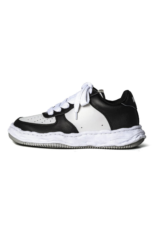 WAYNE Original sole leather Low-Top sneakers Black / White - MIHARAYASUHIRO