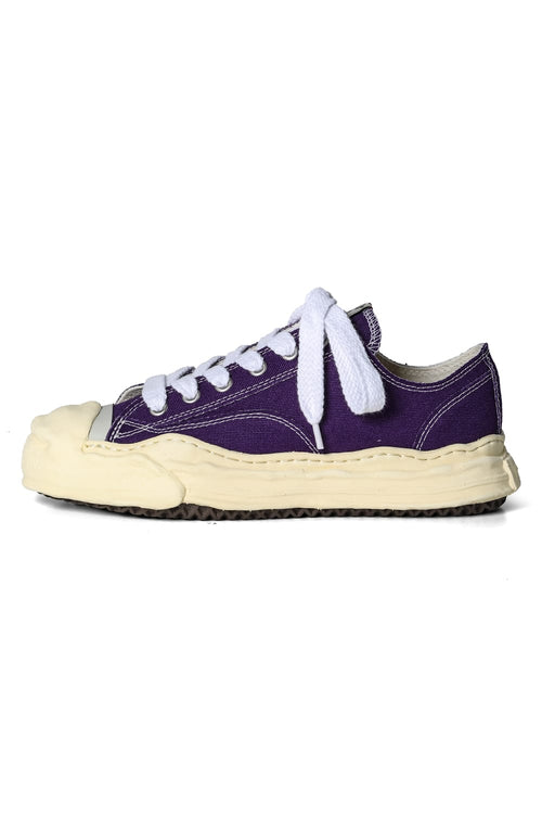 HANK- Original sole sneaker LOW Cut canvas Vintage like Sole Purple - MIHARAYASUHIRO