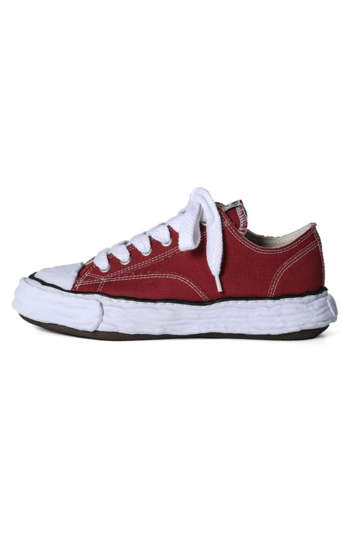 PETERSON 23 Canvas Low Cut Sneakers Bordeaux - MIHARAYASUHIRO