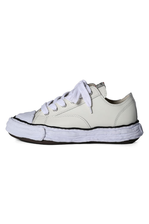 PETERSON 23 Leather Low Cut Sneakers White - MIHARAYASUHIRO