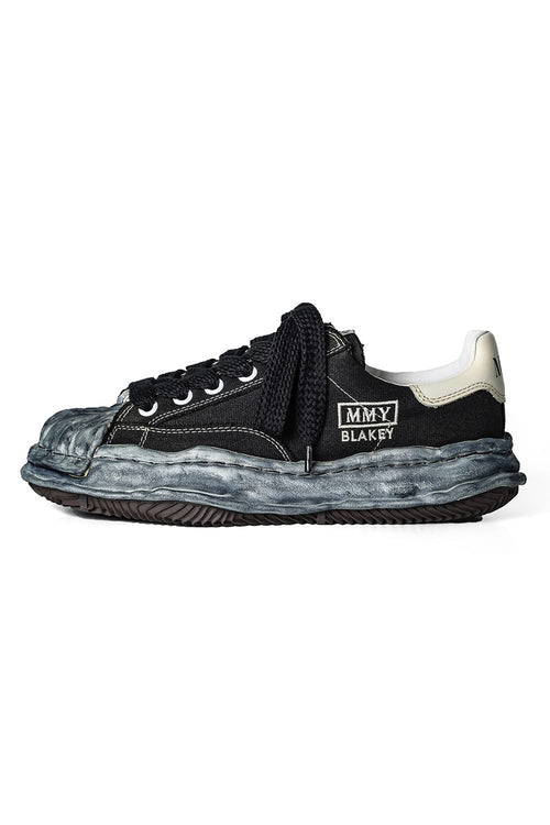 BLAKEY Original sole canvas Low-Cut Overdye sneakers Black - MIHARAYASUHIRO