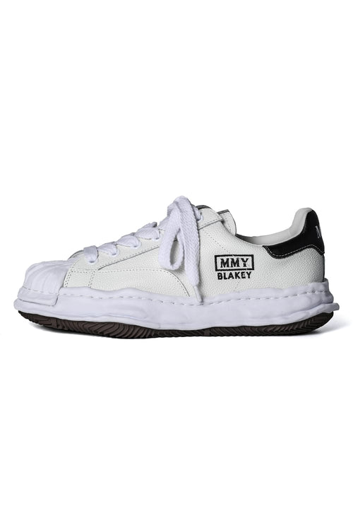 BLAKEY Original sole Embossed Leather Low-top Sneaker White - MIHARAYASUHIRO