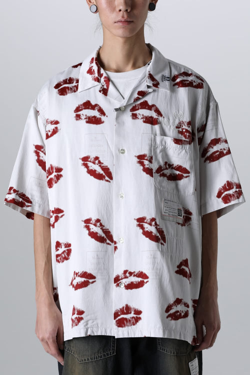 KISS Printed S/S Shirt White - MIHARAYASUHIRO